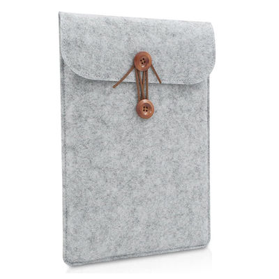 Grey 15 Inch Laptop Sleeve Felt Tablet Slim Envelope Case For MacBook Pro