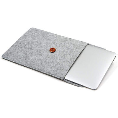 Grey 15 Inch Laptop Sleeve Felt Tablet Slim Envelope Case For MacBook Pro