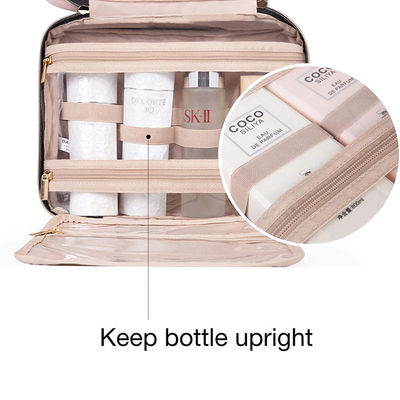Hanging Toiletry Makeup Bag Dot Water Resistant Fabric Travel Makeup Organizer